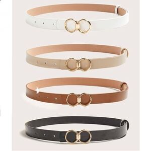 4pcs Double O-ring Buckle Belt
